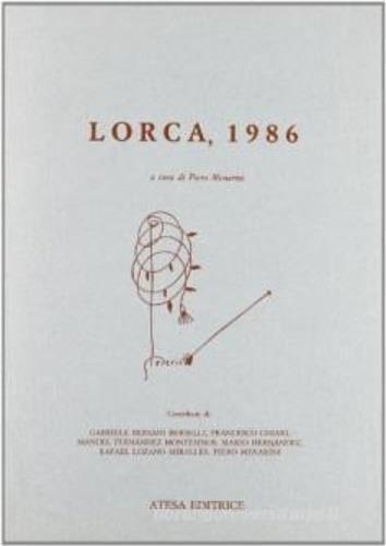 Lorca, 1986 - copertina