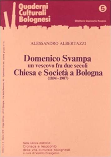 Domenico Svampa Vescolo fra due secoli. Chiesa e Società a Bologna (1894-1907) - copertina