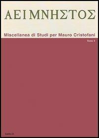 Aeimnestos. Miscellanea di studi per Mauro Cristofani - copertina