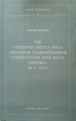 Per l'edizione critica della «Principum Neapolitanorum Coniurationis Anni MDCCI Historia» di G. Vico