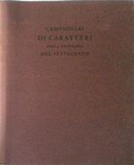 Campionari di caratteri nella tipografia del Settecento (rist. anast.)