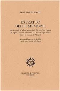 Estratto delle memorie (1819) - Lorenzo Da Ponte - copertina