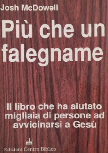 Più che un falegname - Josh McDowell - copertina