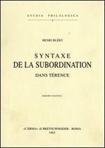 Syntaxe de la subordination dans Térence (1909)