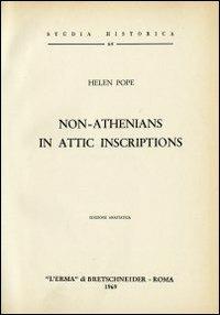 Non-athenians in attic inscriptions (1935) - H. Pope - copertina