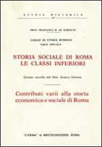 Storia sociale di Roma: le classi inferiori