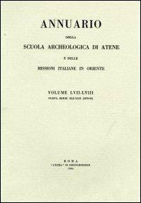Annuario della Scuola archeologica di Atene e delle Missioni italiane in Oriente. Vol. 55 - copertina