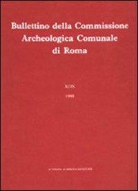 Bullettino della Commissione archeologica comunale di Roma. Vol. 91/1 - copertina