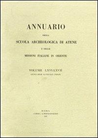 Annuario della Scuola archeologica di Atene e delle Missioni italiane in Oriente. Vol. 52-53 - copertina