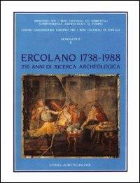 Ercolano 1738-1988: 250 anni di ricerca archeologica. Atti del Convegno internazionale (Ravello-Ercolano-Napoli-Pompei, 30 ottobre-5 novembre 1988) - copertina