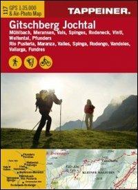 Cartina Gitschberg Jochtal. Carta escursionistica & carta panoramica aerea. Ediz. multilingue - copertina