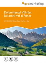 Dolomiti Val di Funes. Carta escursionistica 1:25.000. Ediz. italiana, inglese e tedesca