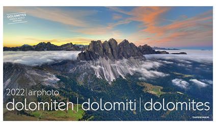 Dolomiti airphoto. Calendario 2022. Ediz. multilingue - copertina