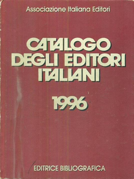 Catalogo degli editori italiani 1996 - copertina