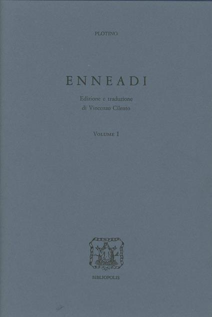Enneadi - Plotino - copertina