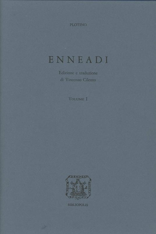 Enneadi - Plotino - copertina