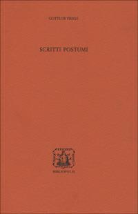 Scritti postumi - Gottlob Frege - copertina