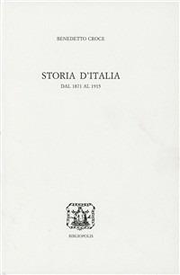 Storia d'Italia. Dal 1871 al 1915 - Benedetto Croce - copertina