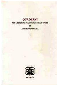 Gli scritti politici di Antonio Labriola editi da Stefano Miccolis - copertina