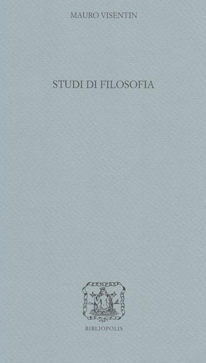 Studi di filosofia - Mauro Visentin - copertina