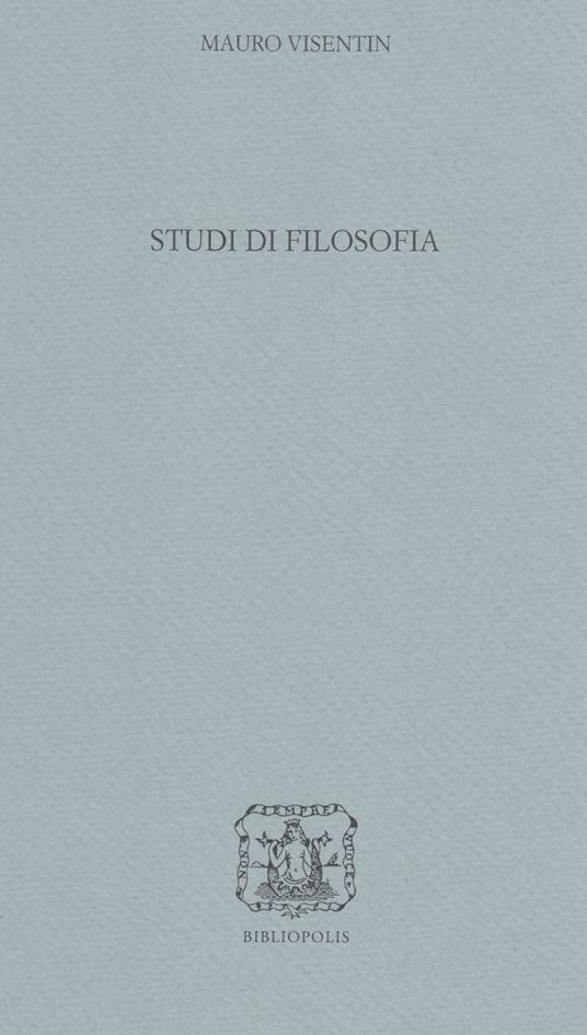 Studi di filosofia - Mauro Visentin - copertina