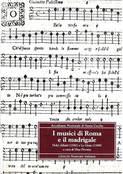 I musici di Roma e il madrigale. Dolci affetti (1582) e Le gioie (1589) - copertina