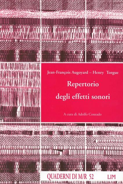 Repertorio degli effetti sonori - Jean F. Augoyard,Henry Torgue - copertina