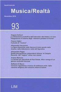 Musica realtà. Vol. 93 - copertina