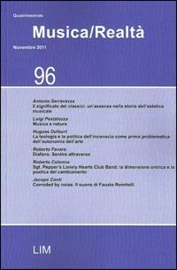 Musica realtà. Vol. 96 - copertina