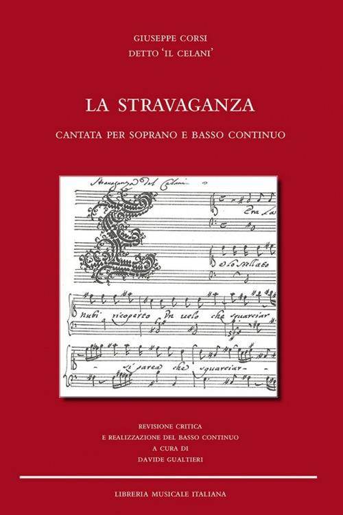 La stravaganza. Cantata per soprano e basso continuo - Giuseppe Corsi - copertina