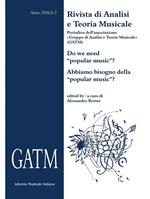 GATM. Rivista di analisi e teoria musicale (2016). Vol. 1-2