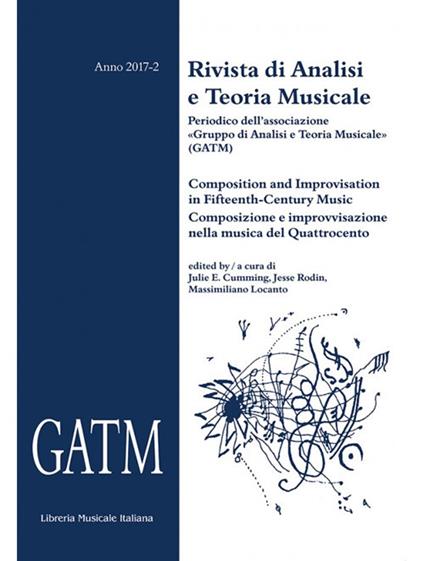 GATM. Rivista di analisi e teoria musicale (2017). Vol. 2 - copertina