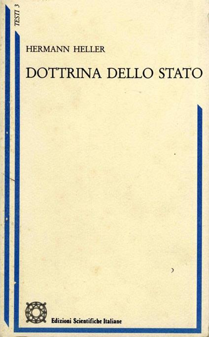 Dottrina dello Stato - Hermann Heller - copertina