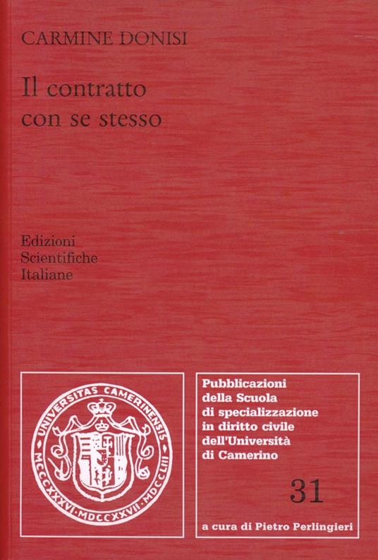Il contratto con se stesso - Carmine Donisi - copertina