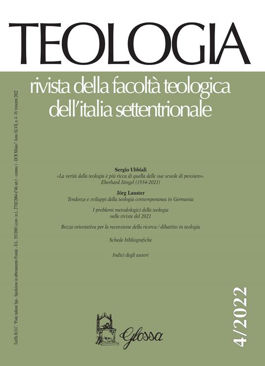 Teologia (2022). Vol. 4 - copertina