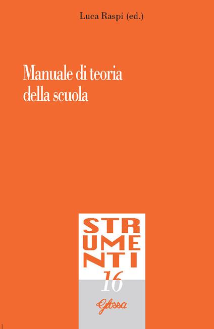 Manuale di teoria della scuola - copertina