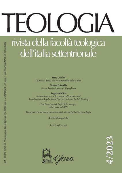 Teologia (2023). Vol. 4 - copertina