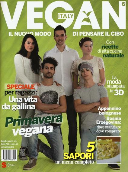 Vegan Italy (2016). Vol. 6 - copertina