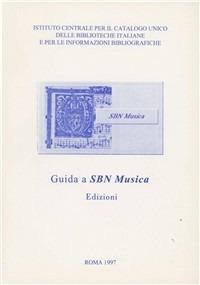 Guida a SBN musica: edizioni - copertina