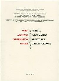 Open archival information system-Sistema operativo aperto per l'archiviazione - copertina