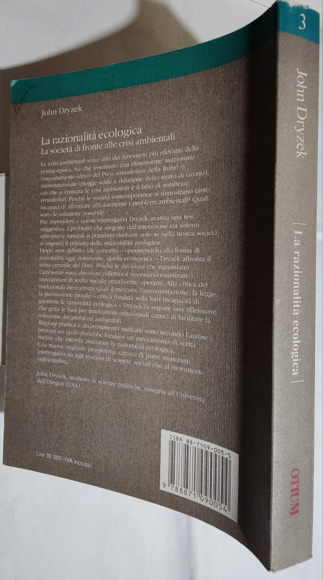 La razionalità ecologica