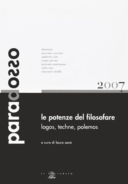 Le potenze del filosofare. Lógos, téchne, pólemos - copertina