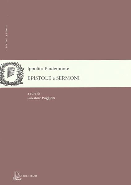 Epistole e sermoni - Ippolito Pindemonte - copertina