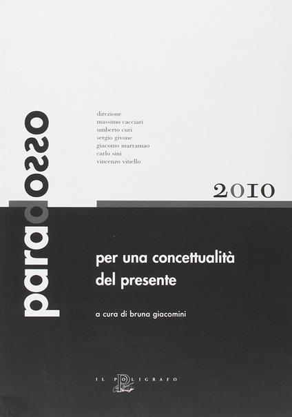 Per una concettualità del presente - copertina