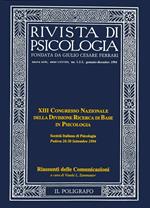 Rivista di psicologia (1994) vol. 1-3. Gennaio-dicembre