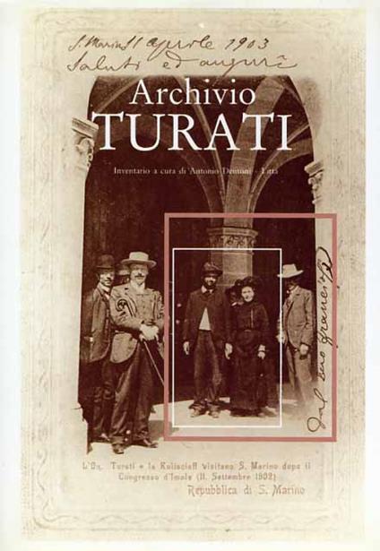 Archivio Turati. Inventario - copertina