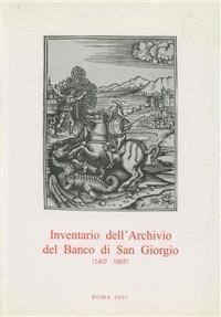 Inventario dell'archivio del Banco di San Giorgio (1407-1805). Vol. 2\1: Affari generali. - copertina