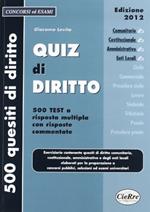 Quiz di diritto. Diritto comunitario, costituzionale, amministrativo, enti locali