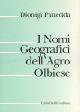 I nomi geografici dell'agro olbiese - Dionigi Panedda - copertina