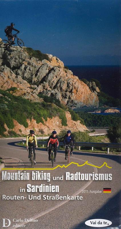 Carta ciclo bike Sardegna. Ediz. tedesca - copertina